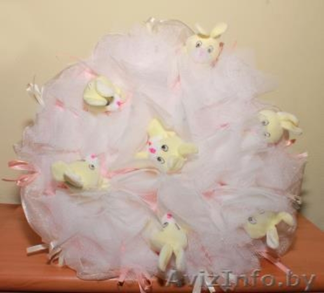 Букеты из мягких игрушек к выписке из Роддома и любому празднику в Волковыске. - Изображение #2, Объявление #1170845
