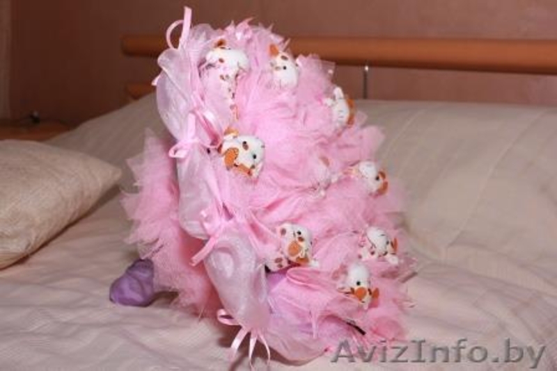 Букеты из мягких игрушек к выписке из Роддома и любому празднику в Волковыске. - Изображение #3, Объявление #1170845